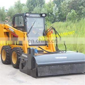 Utility Diesel Engine Wheel Skid Steer Loader With U Blade thumbnail-3