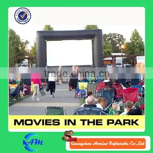 High Quality 0.6 mm Material PVC Inflatable Movice Screen, Pvc Projection Screen Material thumbnail-4