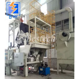 Automatic Tilting Drum Shot Blasting Machine for Cast Iron Surface Cleaning thumbnail-2
