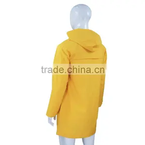 24 Hours Replied PVC/Polyester 90cm Length Raincoat PVC Rain Jacket RC005 thumbnail-3