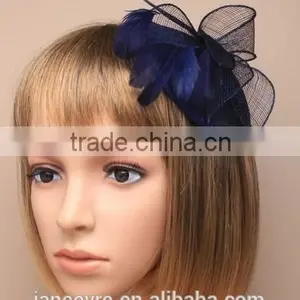 2015 New Coming Feather Fascinator Base Sinamay Hat thumbnail-5