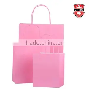 Hot Sale Paper Kraft Bags With Handles Gift Bag Christmas Brown Paper Gift Bags thumbnail-6