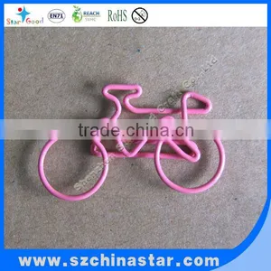 Novelty Red Color Bike Clip by PET Coated Iron Wire thumbnail-1