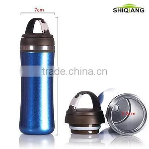 350ml Stainless Steel Outdoor Travel Vacuum Thermal Mugs With Hook BL-8060-A thumbnail-1