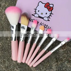 Wholesale 7 Pcs Mini Makeup Brushes Set,face Use and Foundation Makeup Brush thumbnail-3
