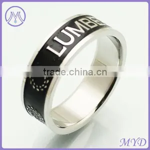 Modern Artificial Diamond 2014 Women Silver 316L Stainless Steel Ring thumbnail-3
