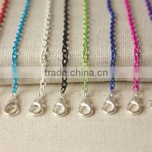 Colorful Chains,colored Necklace, Oval Link Chains thumbnail-3