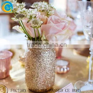 Antique Brass Hand Made Gold Silver Glitted Jar Vase Gardon Pots Wedding Centerpiece Quality Choice thumbnail-1