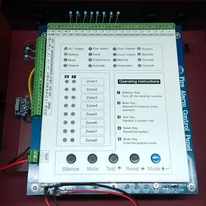4-16 Zones Alarm Conventional Fire Alarm Control Panel Security Controller thumbnail-5