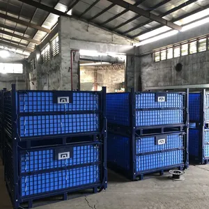 Stackable Powder Coated Metal Container Steel Pallet /Rack thumbnail-5