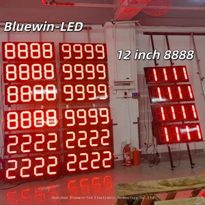 Gas Station Price Board Digital Screen Display Petrol Station Sign thumbnail-1