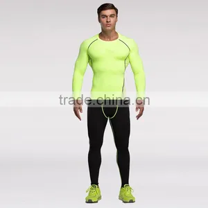 (OEM/ODM Factory)Mens Full Sleeve Thermal Compression Base Layer Shirt Cold Wear Top Body Compression Wear thumbnail-1