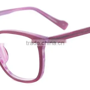 2016 Newest Designer for Men and Women Wooden Texture Acetate Full Rim Optical Glasses Frames thumbnail-4