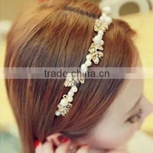 Tokyo Milk Wedding Accessories 2015 Wholesale Gold Pearl Leave Head Band thumbnail-2