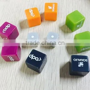Plastic Colored Custom Logo Dice thumbnail-1