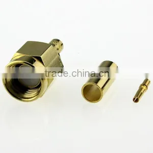 Reverse Pin SMA Straight Crimp Plug Male Connectors thumbnail-3