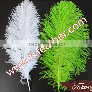 Natural Craft Feather Big White Ostrich Feather For Wedding And Party Decoration 60cm-65cm thumbnail-6