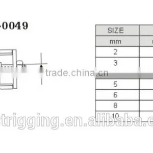 Rigging Hardware Stainless Steel FASTENERS Simplex Single Wire Rope Clip thumbnail-4