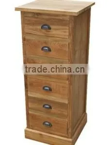 Recycled Teak Chest of 6 Drawers thumbnail-1