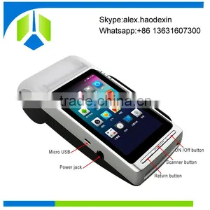 New Arrival Handheld Android Pos Terminal With Thermal Printer Mobile NFC Smart Pos Terminal GC068 thumbnail-1