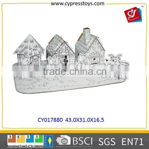 China Toys Diy Paper Doll House thumbnail-5