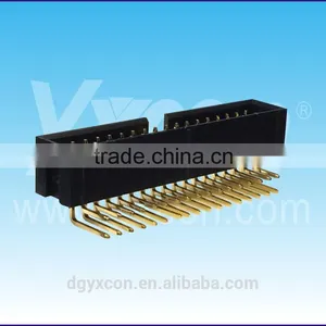 Pitch 2.54mm Dual Row Right Angle Box Header Connector thumbnail-1