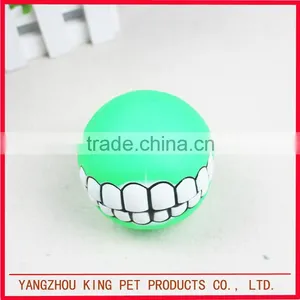 Hot Sale Pet Product Soft Color Rubber Squeaky Dog Ball thumbnail-5