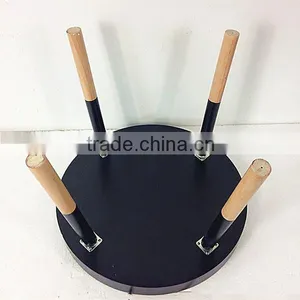 2015 Simple Natural Wholesale Newst Best-selling Modern Folding KD Wooden Round Coffee Table thumbnail-4