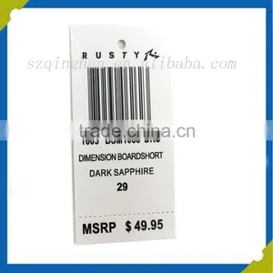 B2b Website Heavy Cardboard Paper Material Cutting Templates for Clothing Price Tags thumbnail-1