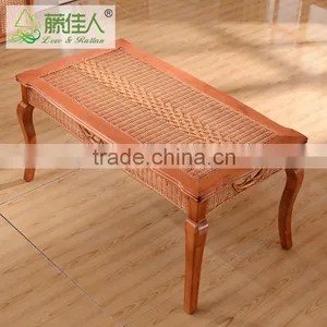 2015 China Antique Nature Rattan Cane Webbing Dinning Room Table Chair Set Furniture Set thumbnail-3