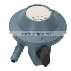 High Quality LPG Pressure Regulator With Gauge, Zinc Alloy Gas Valve With Child Lock Switch thumbnail-1