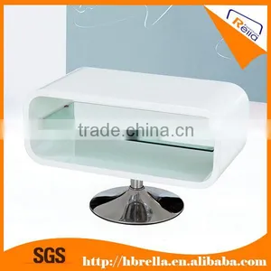High Glossy Painted Glass Lcd TV Stand thumbnail-3
