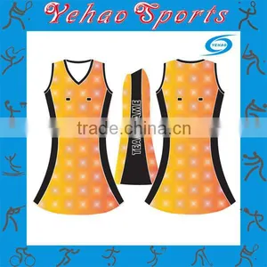 OEM Sublimated Netball Uniforms Cheap Price Made in China thumbnail-1