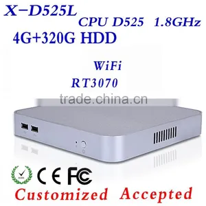 Facrory Competitive Price INTEL D525 4g Ram 320g Hdd Thin Client Office Networking Network Computer Mini pc Thin Client thumbnail-1