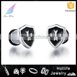 2016 Fashion Stainless Steel Body Jewelry Catholic Shape Catholic Cross Male Earring thumbnail-1