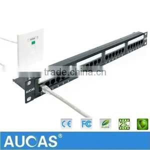 Manufacture RJ45 Unshielded Cat6 UTP Cable 24 Port Patch Panel For 19 Inch Server Rack Hot Sell thumbnail-1