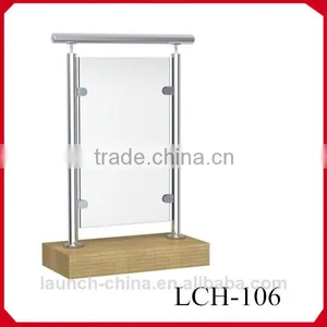 Stainless Steel Fence Post 10mm Thick Tempered Glass Railing thumbnail-1
