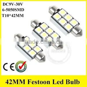 6423 6461 6411 6413 6418 6423 6461 6486X 7456 FESTOON 42MM 6SMD -5050 CAR Mini Bulbs thumbnail-3