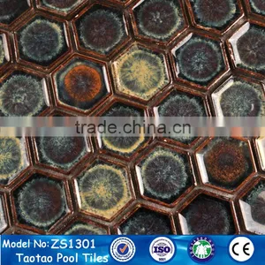 Wholesale Lowest Prcie Hexagon Mosaic Tile for Swim Pool in China thumbnail-2