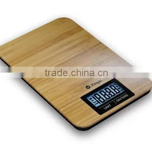 New Style Bamboo Kitchen Scale 5kg/1g CE RoHS thumbnail-1