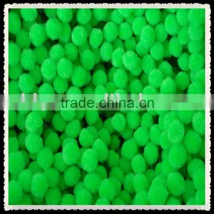 Factory Supply Grass Green 3cm Diameter Mini Pompons for Christmas Decoration thumbnail-1
