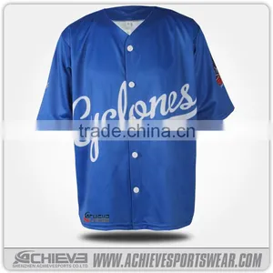 Factory Supply Cheapest Baseball Shirt thumbnail-1