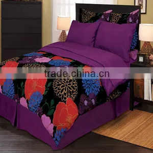 Queen Size Printed Polyester Comforter Set thumbnail-5