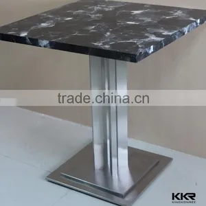 Square Pedestal Modern Dining Table thumbnail-4