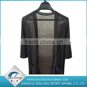 2016 New Arrival Fashion Pure Color Lady's Knit Thin Coat for Spring and Summer Wear Quality Choice thumbnail-2