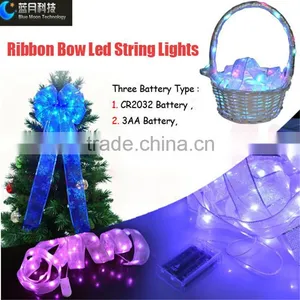 Silver Wire Led String Lights With Ribbon thumbnail-6