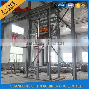 Warehouse Portable Lift Platform Electriing Aerial Rail Guide Hydraulic Lifting Platform thumbnail-2