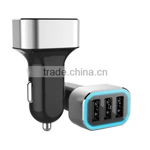 High-end Portable Mini Universal 3 Ports Car USB Charger thumbnail-3