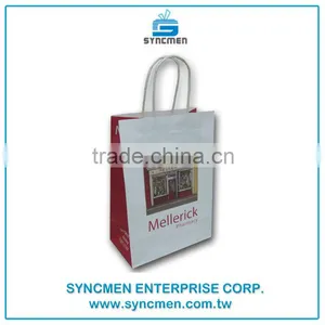 Custom Printed Logo Kraft Paper Bag for Shopping thumbnail-1