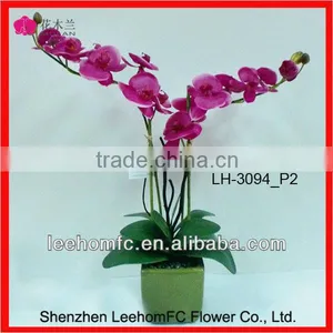 Artificial Silk Orchid Arrangement Decorative Flower Indoor Plant thumbnail-1